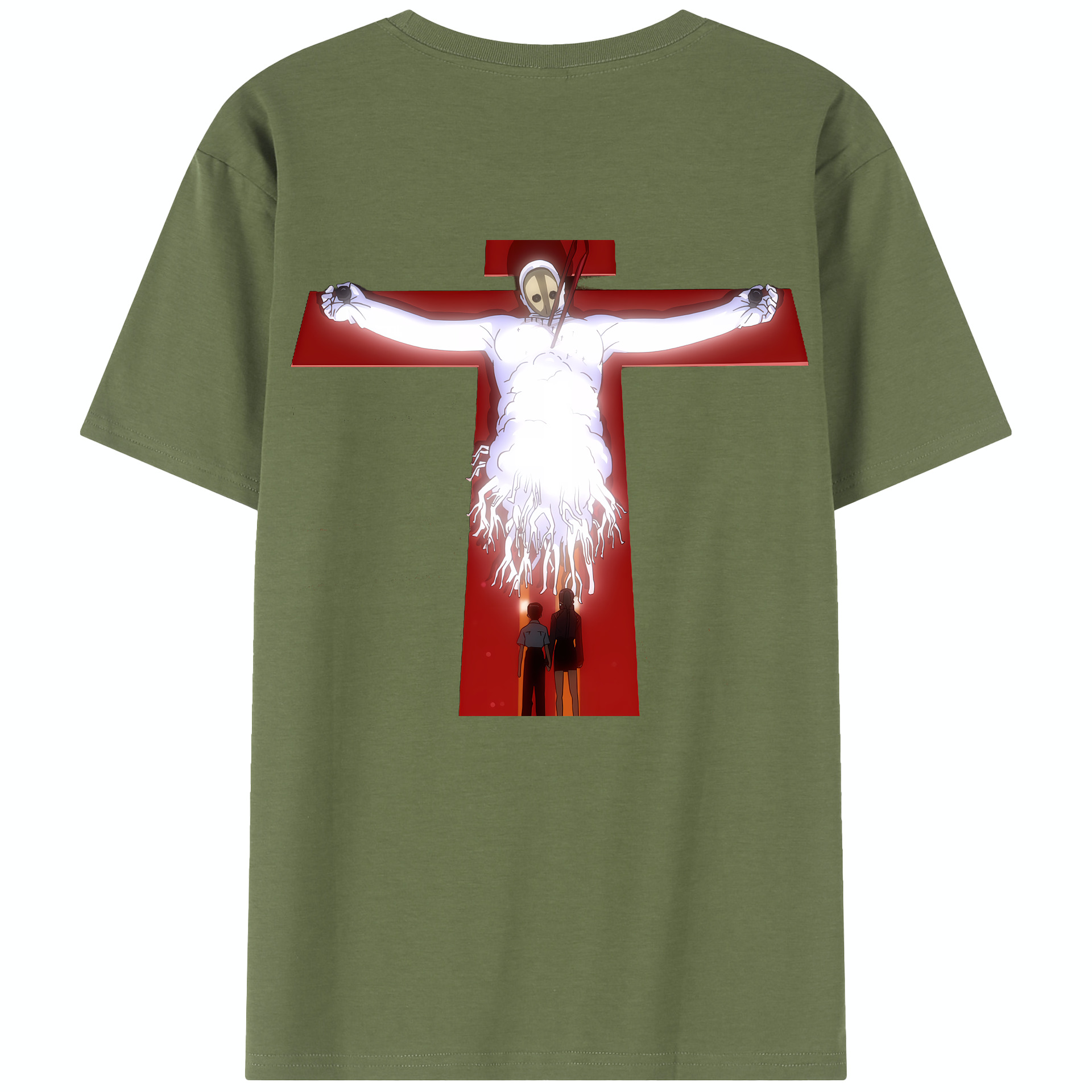 （画像用） EVA 新世紀エヴァンゲリオン 綿100％半袖Tシャツ（背面プリント）